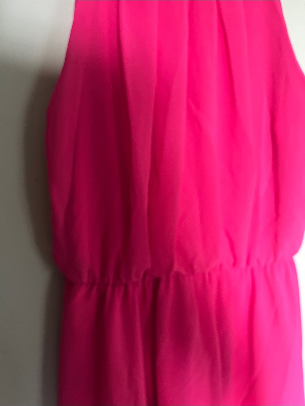 Lush Hot Pink Midi Dress - Picture 4 of 6
